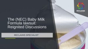 A photo of a baby bottle and formula canister, representing the NEC baby formula lawsuit